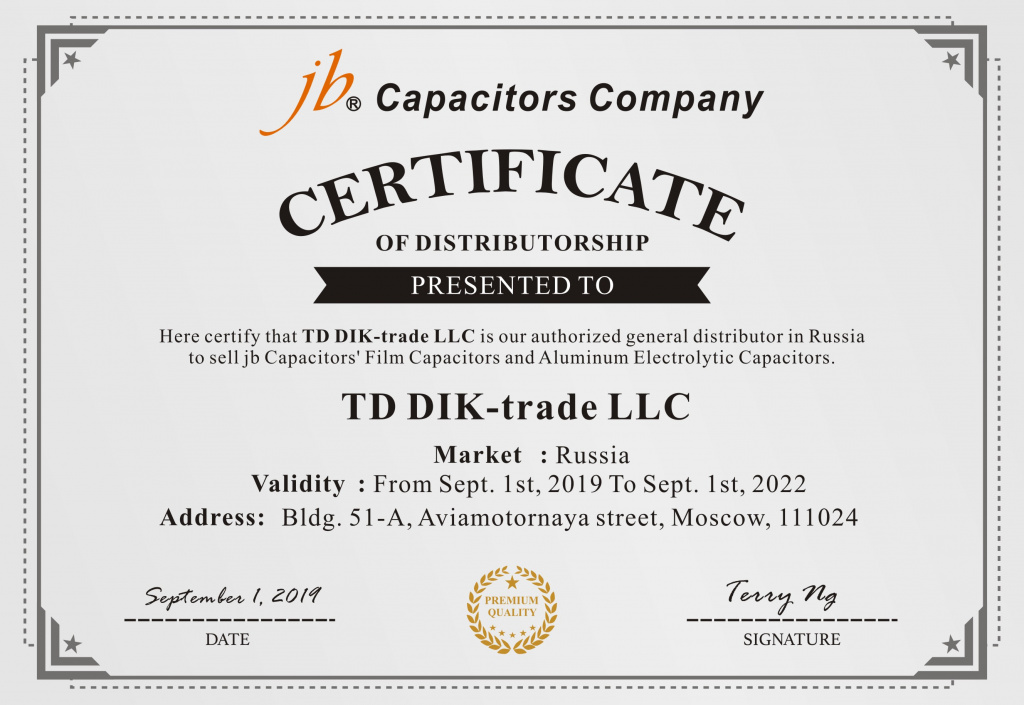 JB Capacitors Company