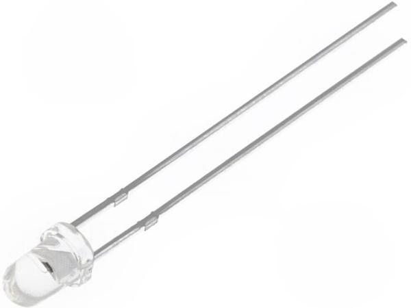 Светодиод выводной LUE56733 Красный прозрачный 11500мКд 592нм 5mm 8,7mm WENRUN (P/N LUE56733)