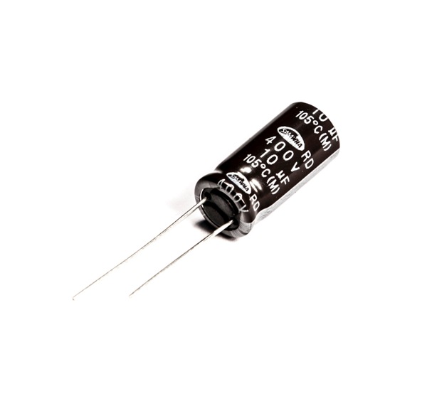 Конденсатор Электролитический 105* 10 uf 400 v 10x21mm серия RD Samwha