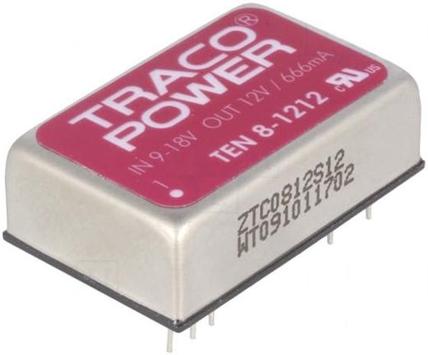 Преобразователь DC/DC TEN8-1212 32x20,3x10,2mm Traco Power (P/N TEN8-1212)