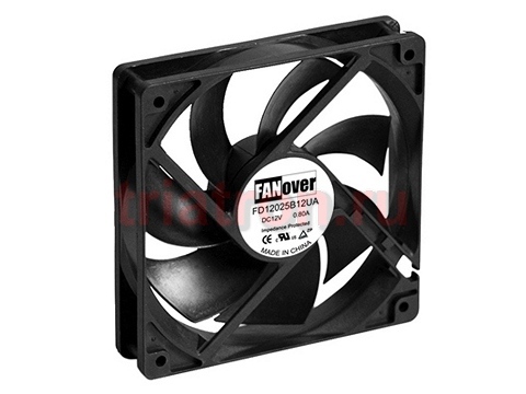 Вентилятор DC Скольжения FD12025B12H 12V 120x120x25mm Fanover