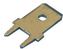 Клемма ножевая L-KLS8-01128-PC-250 1 контакт 13,5x8mm 6,3 mm KLS (P/N L-KLS8-01128-PC-250)