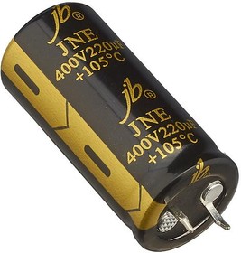 Конденсатор Электролитический 105* 220 uf 400 v 25x40mm серия CD294 (SNAP-IN) Elzet (P/N ECS2GGP221MVN250040)