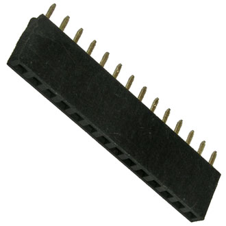 Гнездо на плату PBS-1x12 12 контактов шаг 2,54mm JOAN (P/N PBS-1x12)