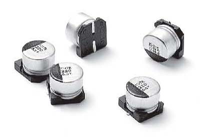 Чип-конденсатор электролитический 105* 220 uf 16 v 6,3x7,7mm серия VZH Lelon (P/N VZH221M1CTR-0607DW)