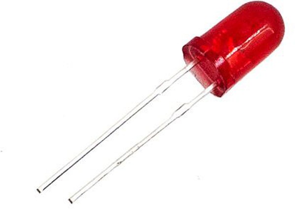 Светодиод выводной 5034R1C-DSE-E Красный прозрачный 10000 мКд 630нм 5mm 8,7mm HUIYUAN (P/N 5034R1C-DSE-E)