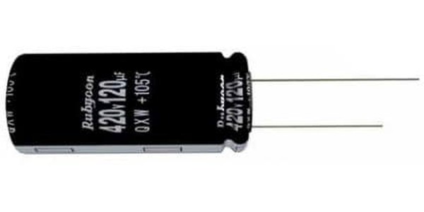 Конденсатор Электролитический 105* 180 uf 450 v 18x45mm серия QXW Rubycon (P/N 450QXW180MEFR18X45)