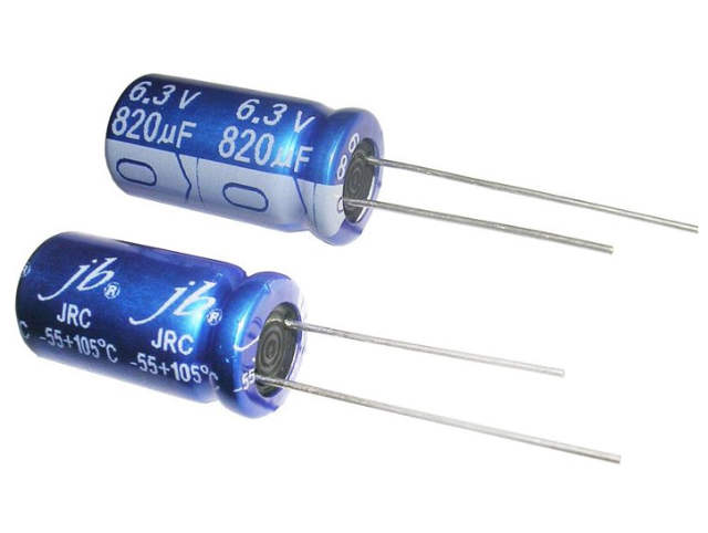 Конденсатор Электролитический 105* Low ESR 470 uf 25 v 10x17mm серия JRC JB Capacitors (P/N JRC1E471M05001000170000B)