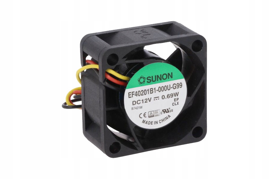 Вентилятор DC Качения PF40281B1-0000-G99 12V 40x40x28mm Sunon (P/N PF40281B1-0000-G99)