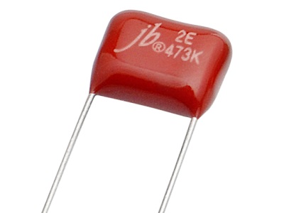 Конденсатор металло-полиэстеровый CL-21 0,22 uf 630 v 10% 16x11,8x6,8mm Pitch 15mm JB Capacitors серия JFB (P/N JFB02J224K150000B)