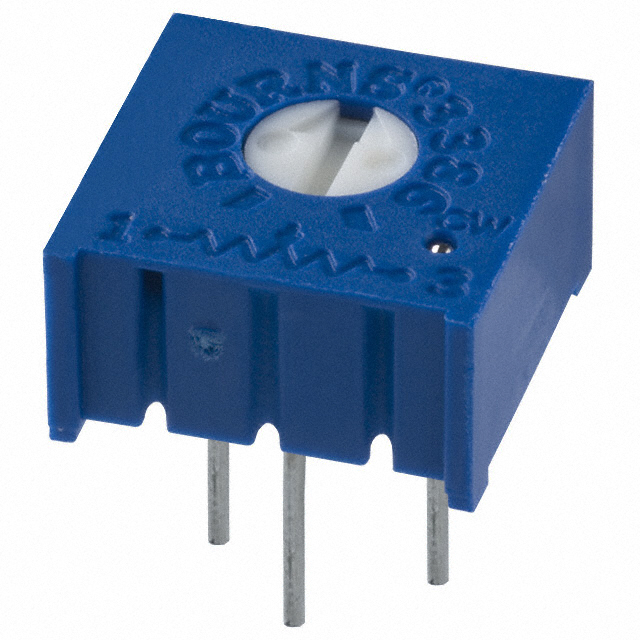 Резистор подстроечный RKT-3386P-504-R 500 kom 10% Kingtronics (P/N RKT-3386P-504-R)
