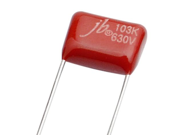 Конденсатор металло-полипропиленовый CBB-21 0,1 uf 100 v 10% 13x10,5x6mm Pitch 10mm JB Capacitors серия JFL (P/N JFL02A104K100000B)