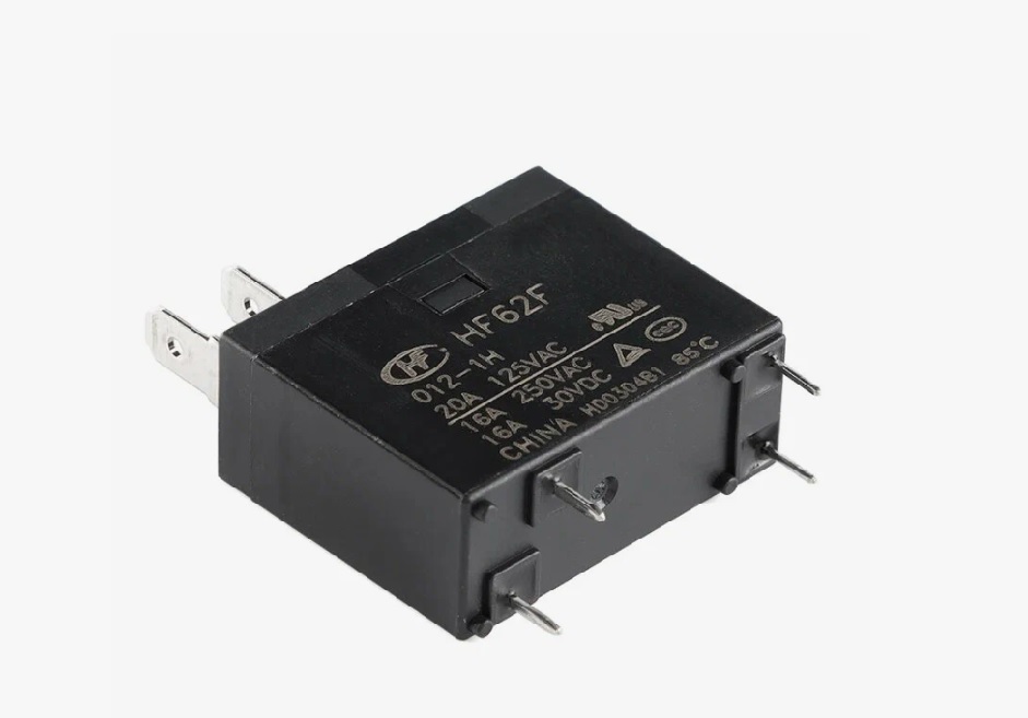 Реле электромеханическое силовое HF62F-012-1HTF 12VDC 250/277VAC 16A 29x24,2x12,6mm Hongfa (P/N HF62F-012-1HTF)