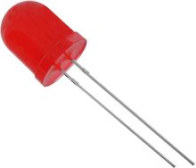 Светодиод выводной 5034R1D-ESA-C Красный матовый 1500 мКд 635нм 5mm 8,7mm HUIYUAN (P/N 5034R1D-ESA-C)